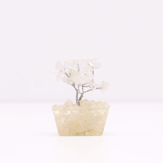 Mini Arbre de Gemmes Quartz - Socle Orgonite (15 pierres) – photo 3