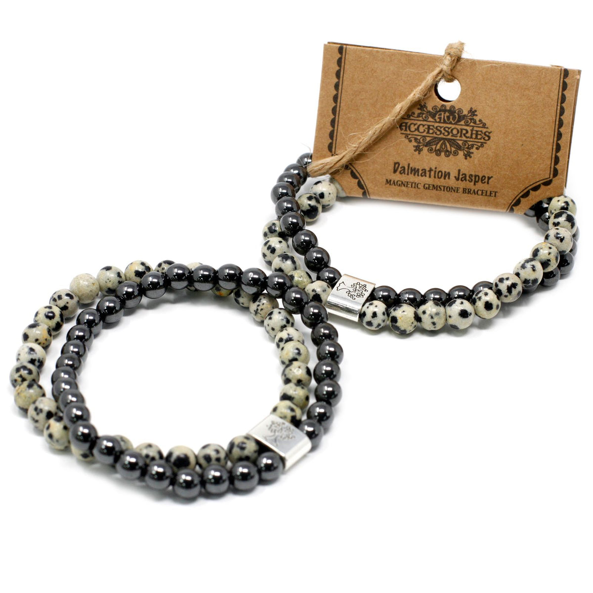 Bracelet Jaspe Dalmatien 8mm - Magnétique, Joie & Ancrage – photo 5