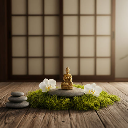 Statuette Bouddha en Laiton — Miniature — 4,8 cm - photo 5