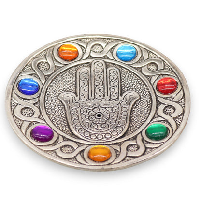 Porte-encens Hamsa 7 Chakras - Protection & Méditation
