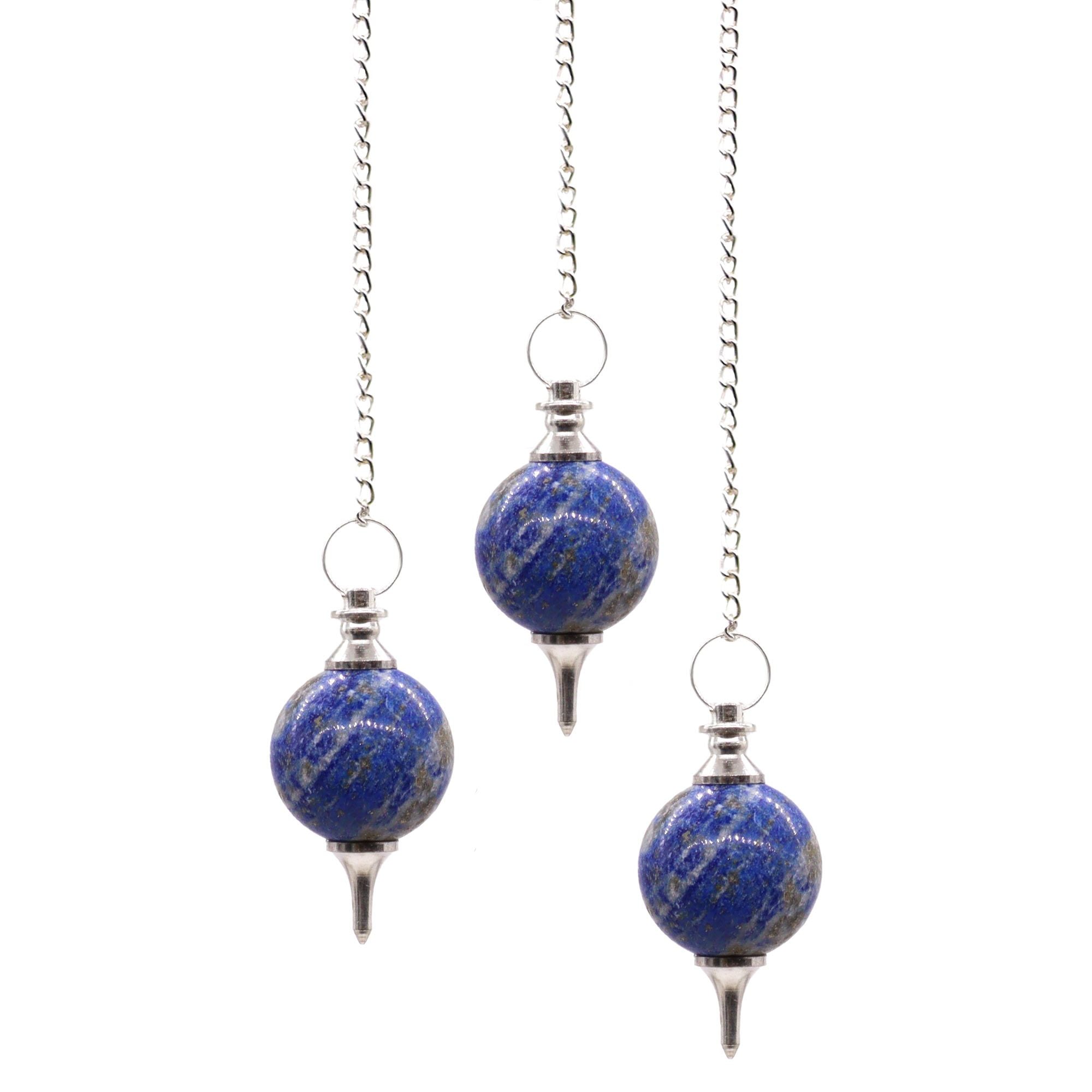 Pendule de radiesthésie sphère - Lapis-Lazuli