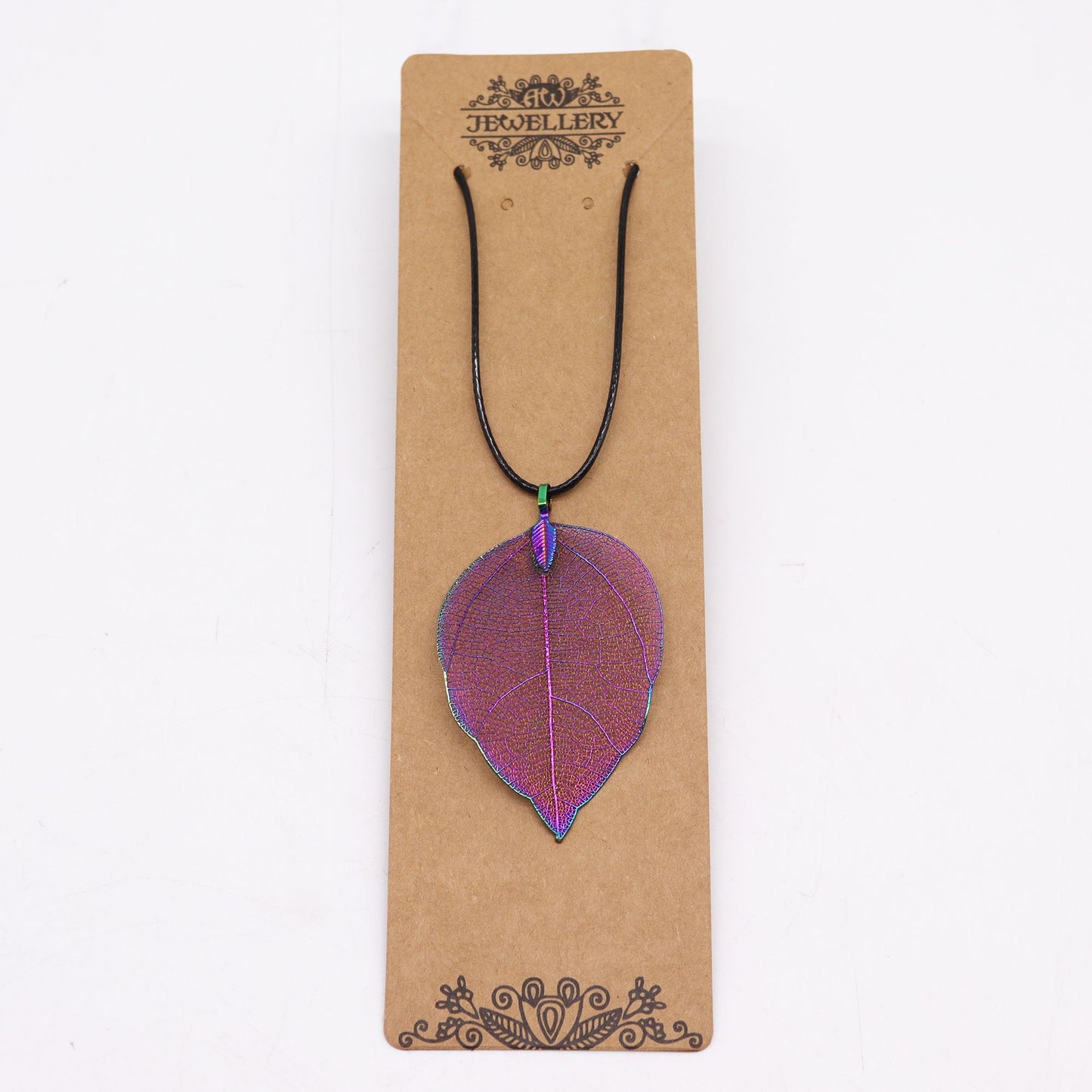 Collier Feuille Naturelle Plaquée - Lavande Unique – photo 2