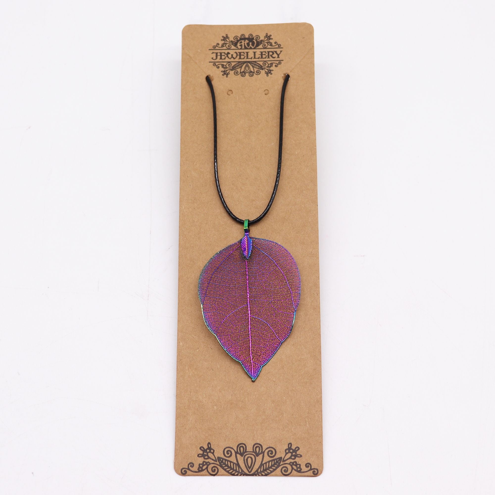 Collier Feuille Naturelle Plaquée - Lavande Unique – photo 2