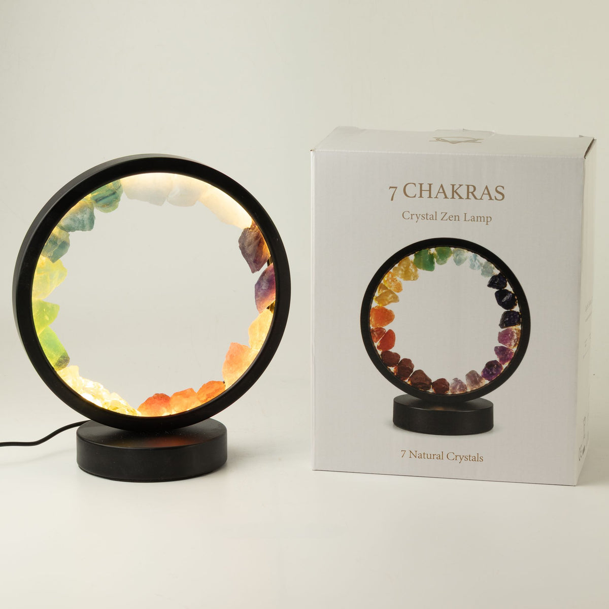 Lampe Halo 7 Chakras — 7 Pierres Naturelles - photo 3