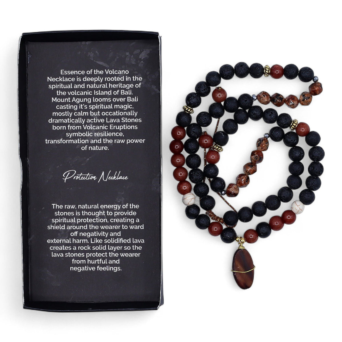 Collier Pierre de Lave Volcanique - Protection & Ancrage – photo 4