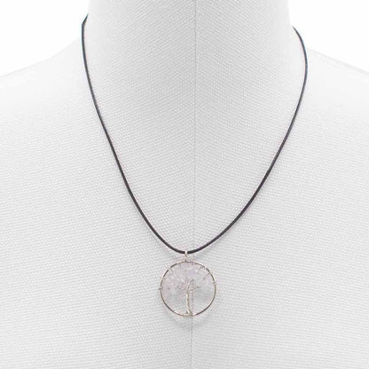 Pendentif Arbre de Vie Cristal de Roche — Clarté & Amplification – photo 3