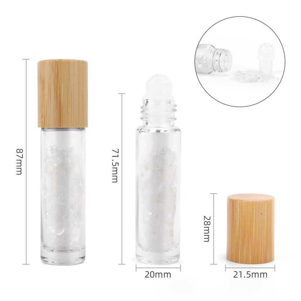 Roll-on huile essentielle avec bille en Cristal de Roche