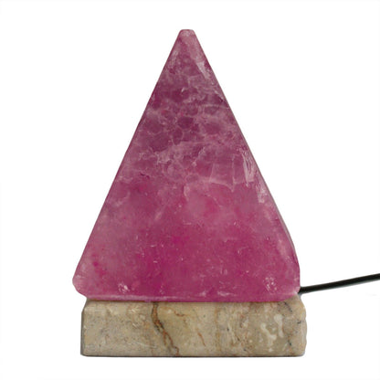 Lampe de sel de l'Himalaya - Pyramide USB 9 cm multicolore