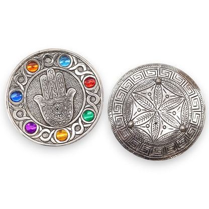 Porte-encens Hamsa 7 Chakras - Protection & Méditation – photo 2