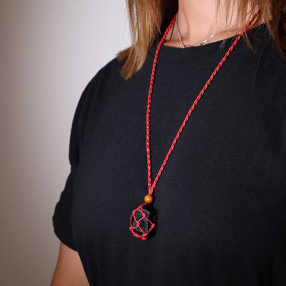 Cordon pour pendentif 45 cm - red - photo 5