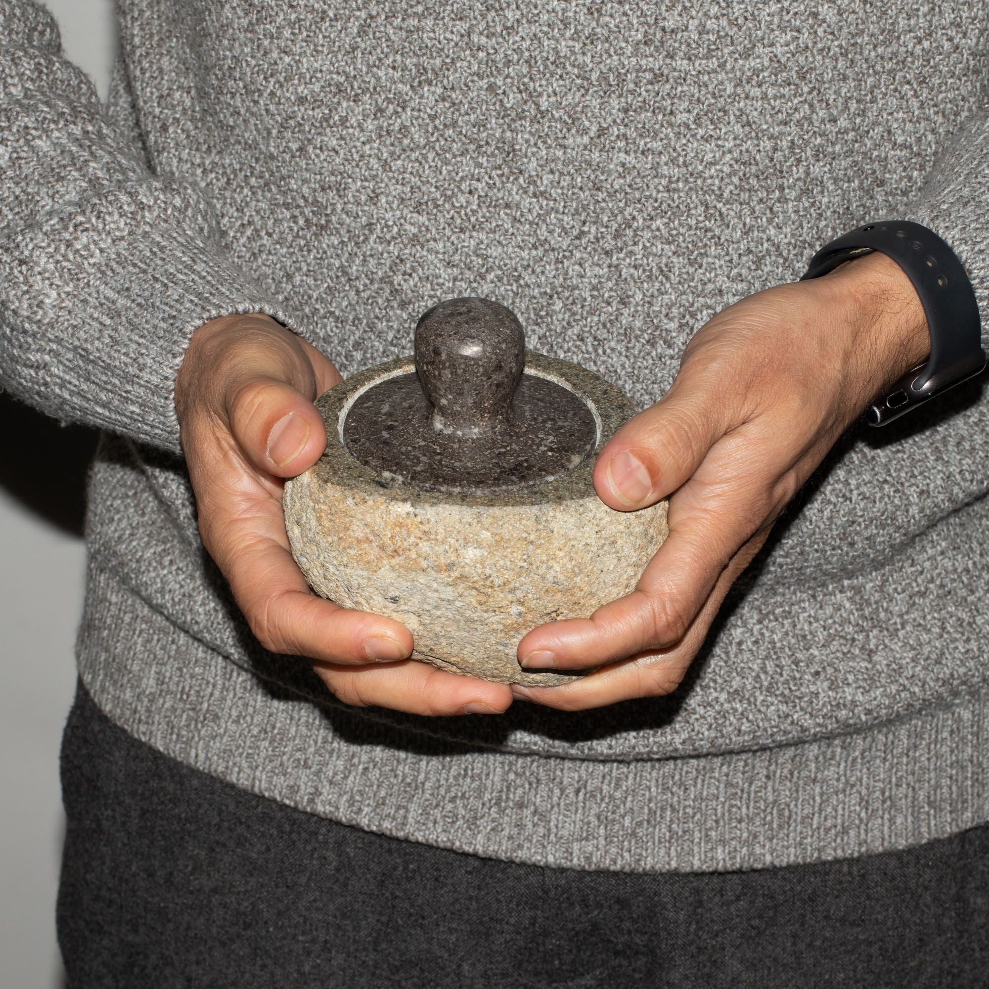 Pot Riverstone Naturel Ancrage — Couvercle 12×8cm – photo 4