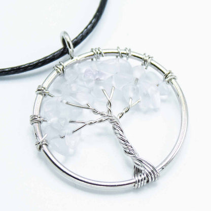 Pendentif Arbre de Vie Cristal de Roche — Clarté & Amplification – photo 4