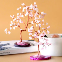 Arbre de vie en Quartz Rose - photo 2