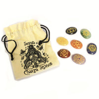 Set de pierres chakras (forme ovale) - photo 3