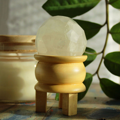 Boule de guérison facettée - Cristal de Roche - photo 2