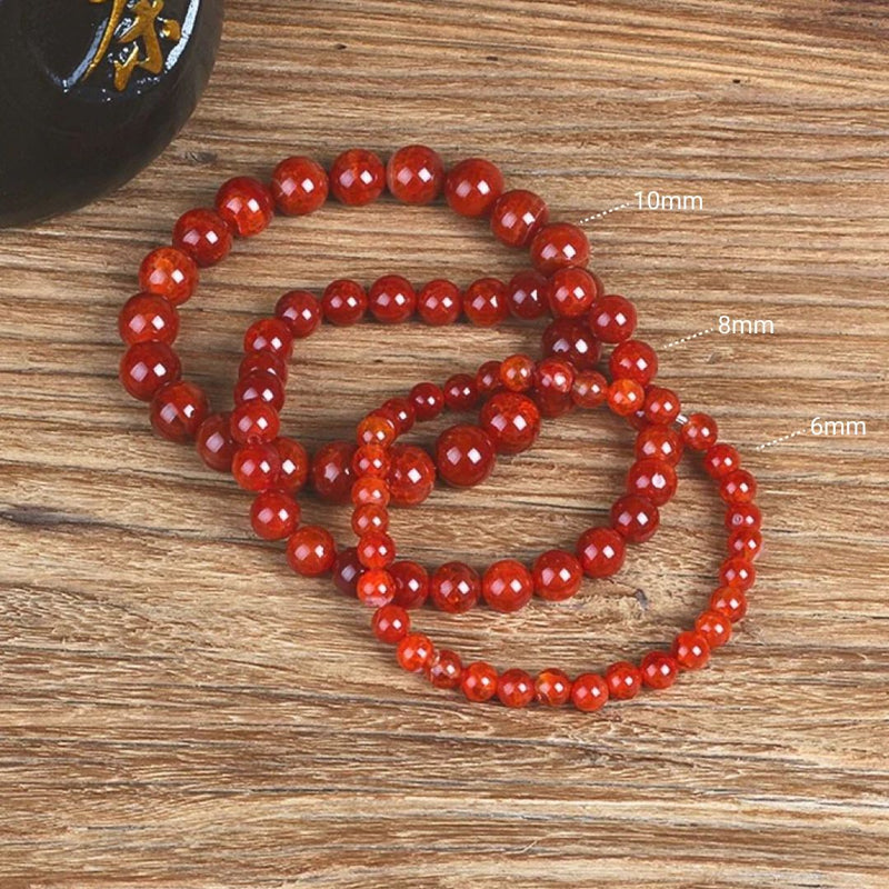 Bracelet en Cornaline — Courage et Vitalité - Tatum Cristal