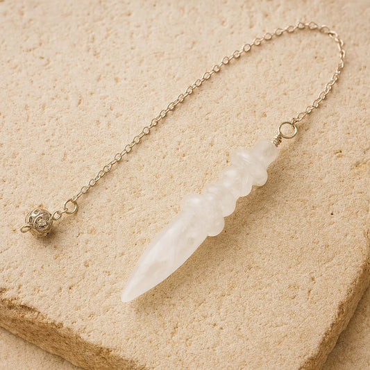 Pendule Radiesthésie en Pierre Naturelle - Tatum Cristal