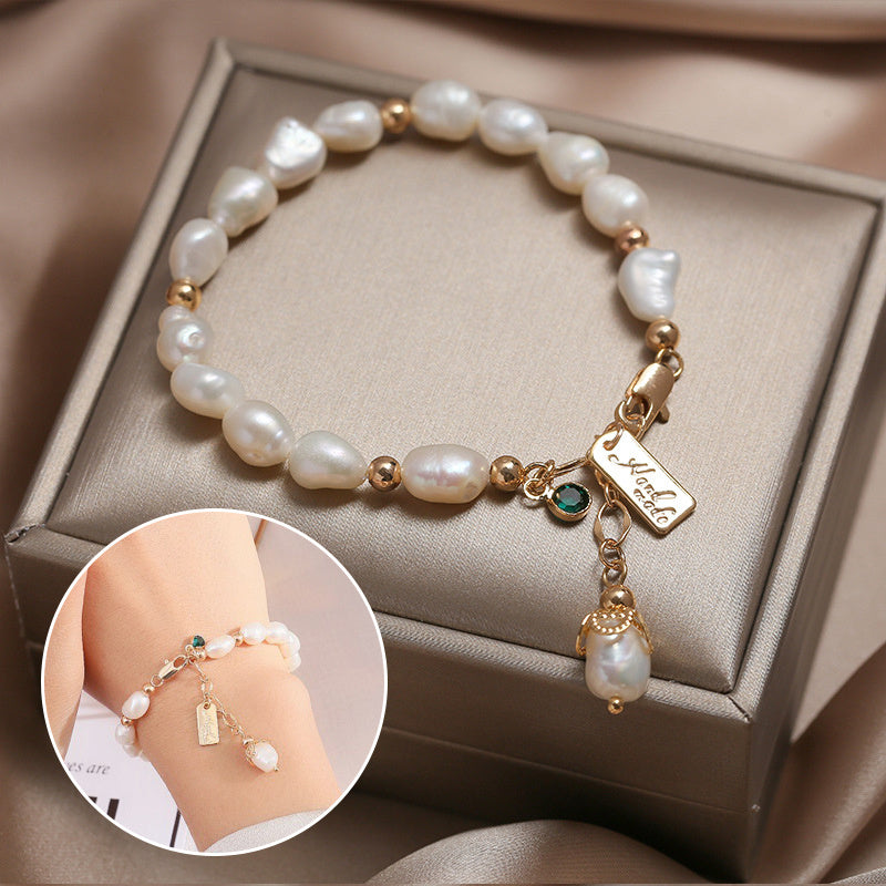 Natural Zircon Pearl Bracelet Ins Fashion Luxury Jewelry - Tatum Cristal